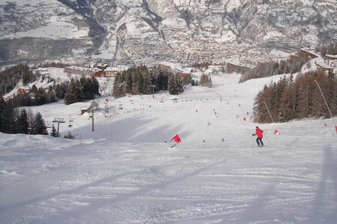 Piste sci Coppa Europa Francia - Les Arcs - Cachette