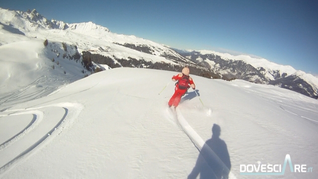 Freeride nei boschetti di Courchevel Freeride nei boschetti di Courchevel