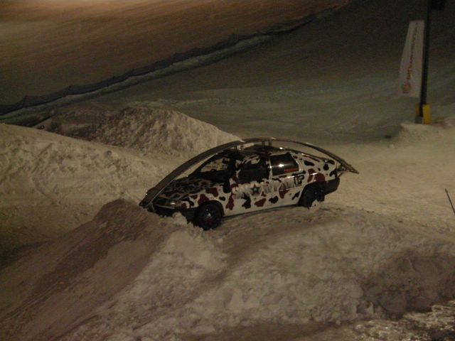 Addirittura una macchina nel park...