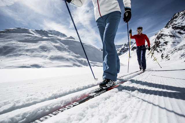 sci di fondo nella valle di Pitztal