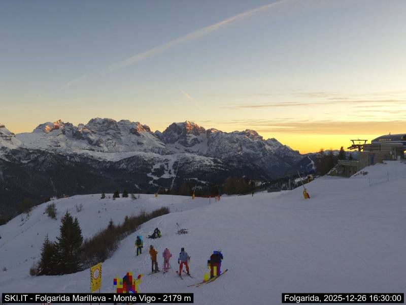 Webcam Folgarida Marilleva vista sul Gruppo del Brenta