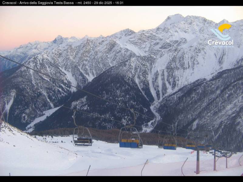 Crévacol - Arrivo seggiovia Testa Bassa