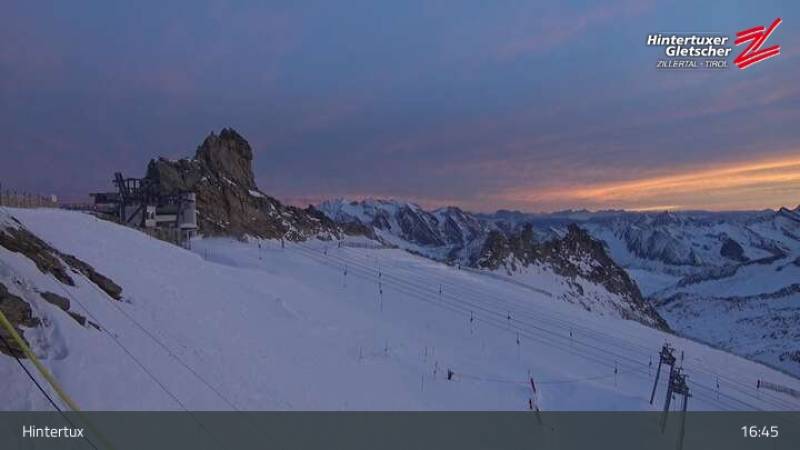 Webcam Hintertux Gefrorene Wand