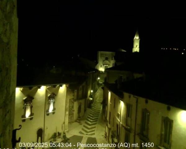 WEBCAM PESCOCOSTANZO CAMPANIA LIVE