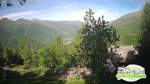 webcam Sampeyre - rifugio Meira Paula