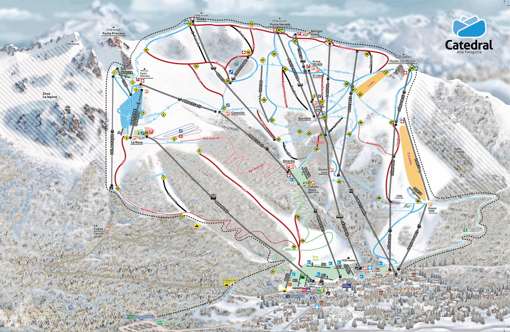 Skimap Cerro Catedral Bariloche