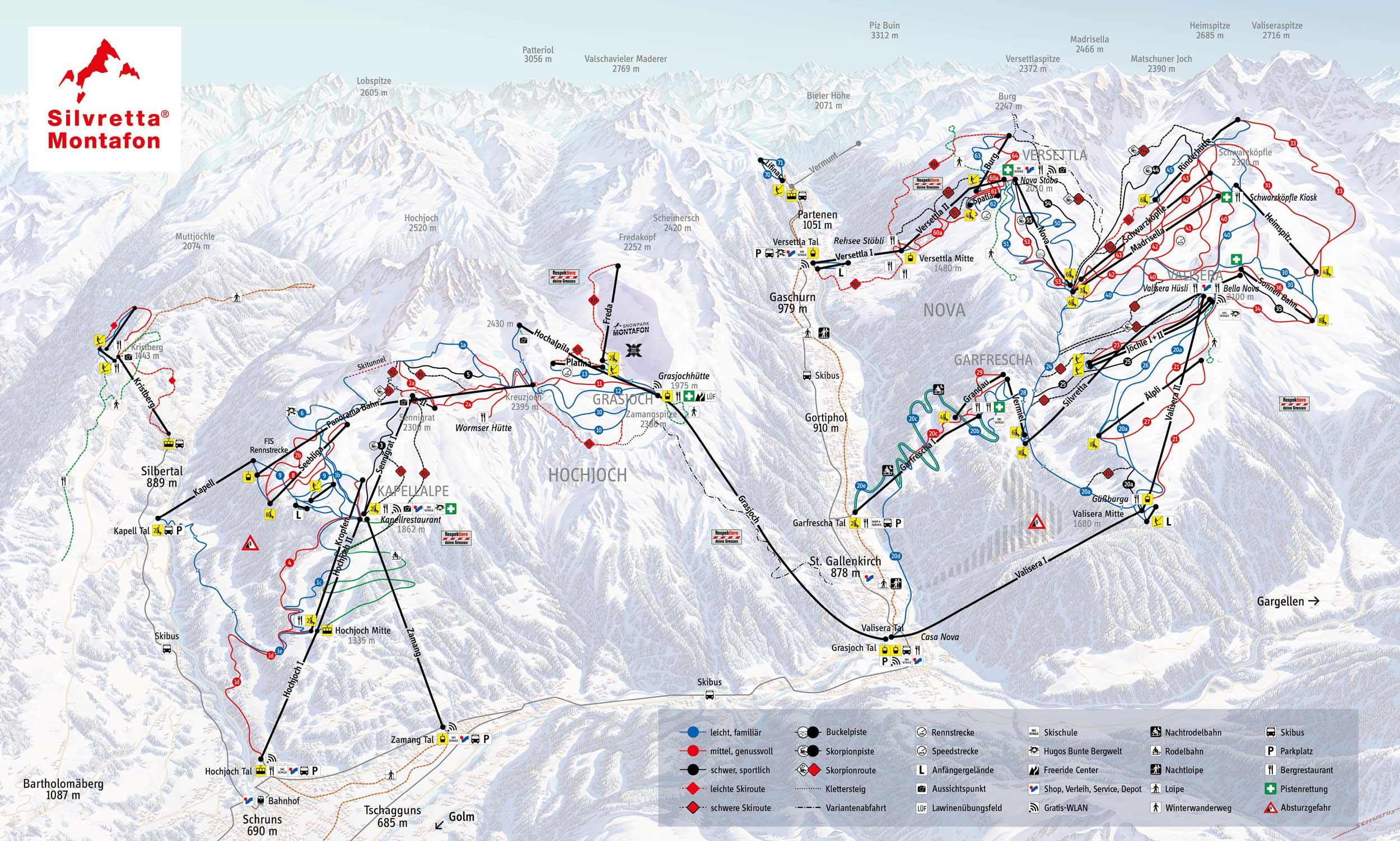 Skimap Montafon