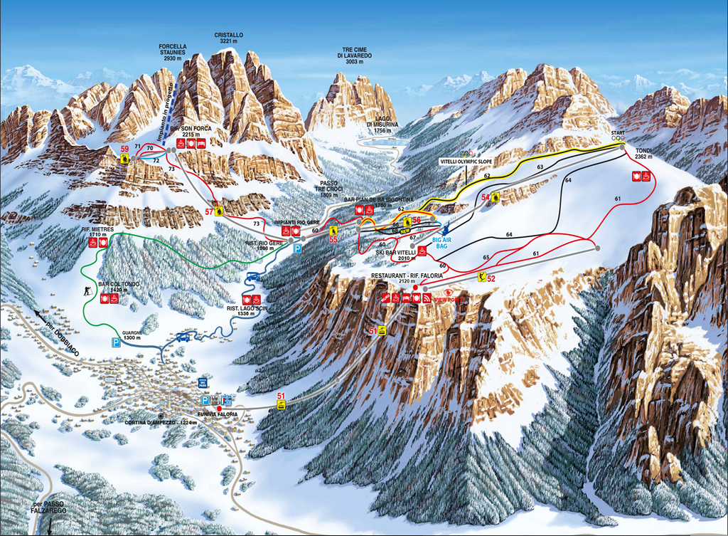 Skimap Faloria Cristallo - Cortina