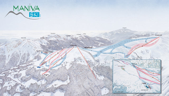 Cartina piste Maniva - Skimap Maniva 