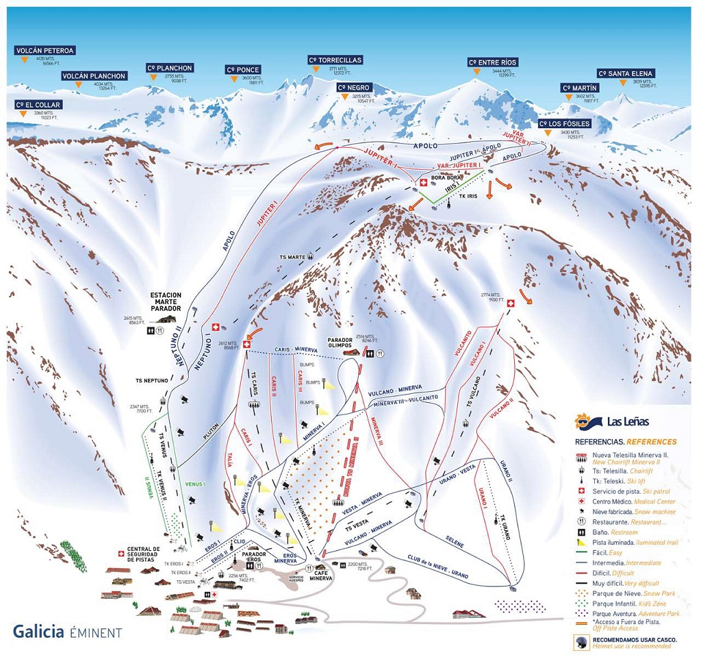 Skimap Las Lenas