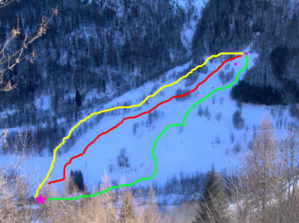 Cartina Canosio Pra La Grangia - Mappa piste di sci Canosio Pra La Grancia