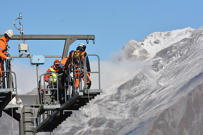 Lavori sulla seggiovia Bosco a Bardonecchia