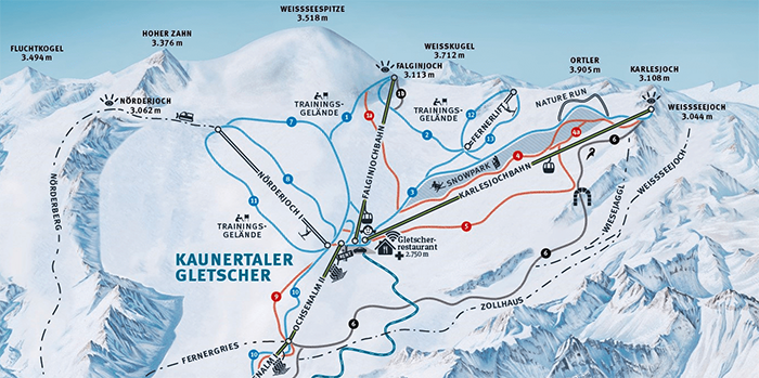 Skimap sci estivo Kaunertal