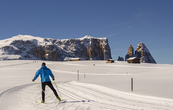 sci di fondo all'alpe di siusi