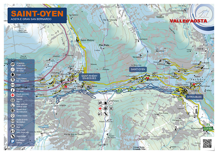 alta via gran san bernardo mappa