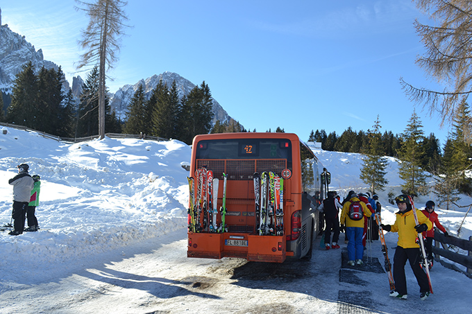 navetta per l'Alpe di Siusi da Val Gardena