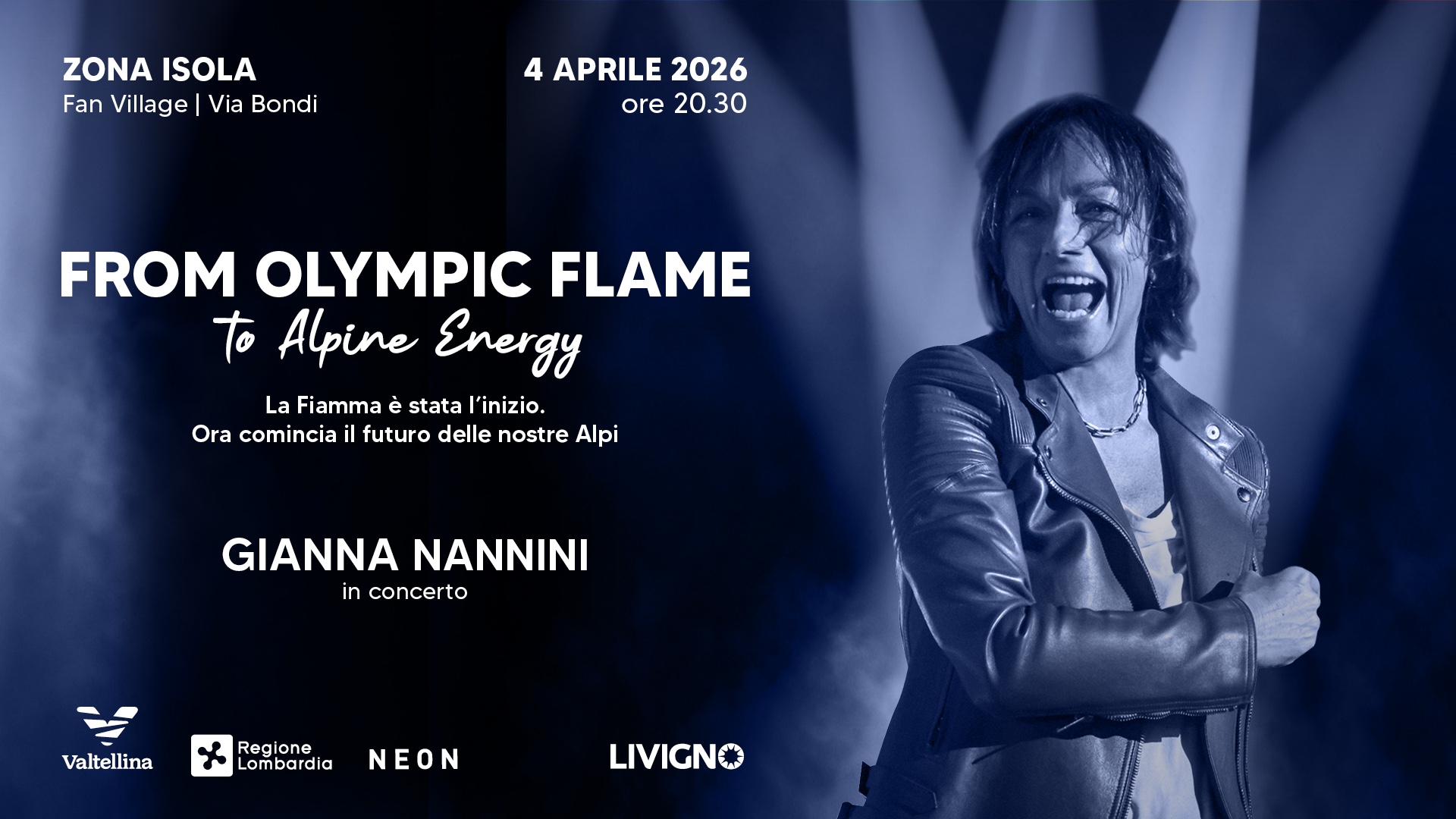 Gianna Nannini in concerto a Livigno il 4 aprile | Dove Sciare