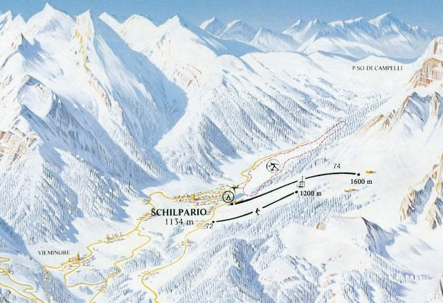 Cartina piste sci Schilpario - Skimap Schilpario