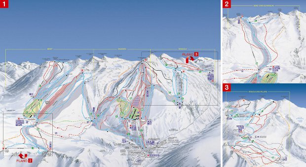 Cartina Baqueira Beret - Mappa piste di sci Baqueira Beret