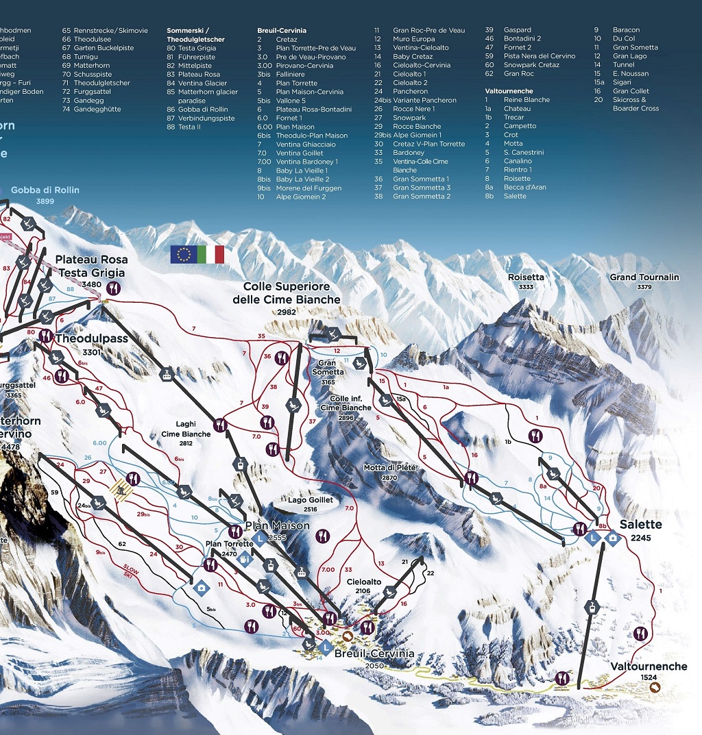 Cartina Breuil Cervinia Mappa Piste Di Sci Breuil Cervinia Dove Sciare Cartina Breuil Cervinia Mappa Piste Di Sci Breuil Cervinia Dove Sciare