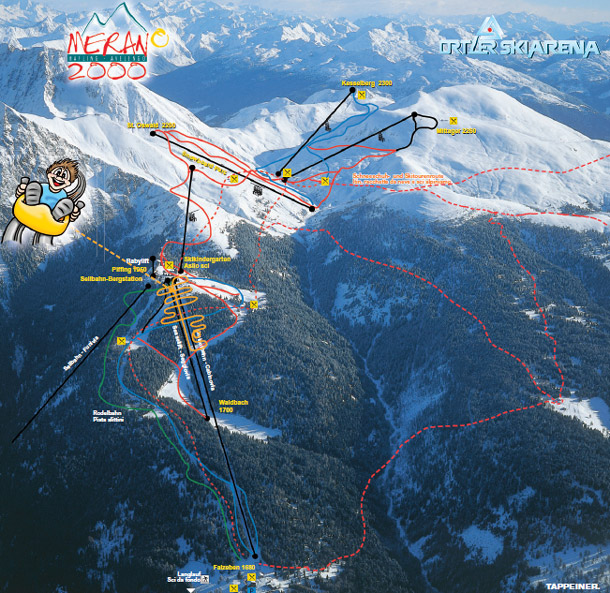 Cartina Merano 2000 - Mappa piste di sci Merano 2000 ... Cartina Merano 2000 - Mappa piste di sci Merano 2000 ...