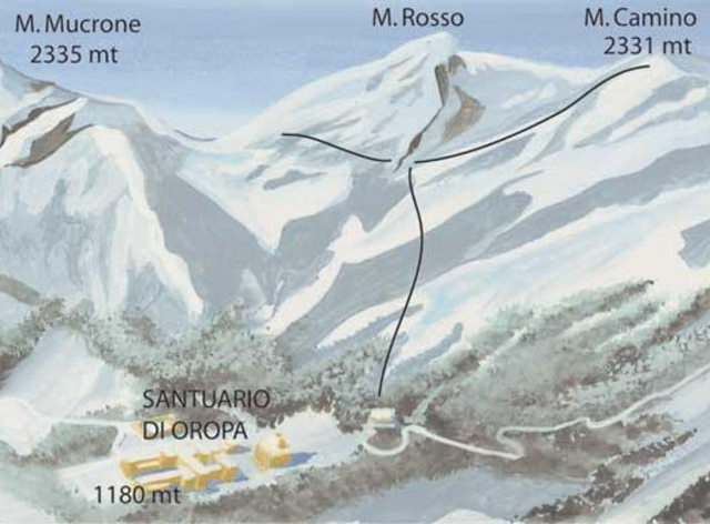 Cartina Oropa - Mappe piste sci Oropa