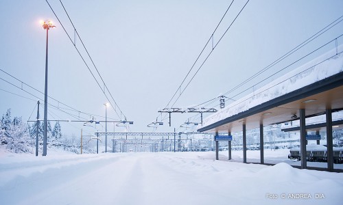 raggiungere piste da sci in treno