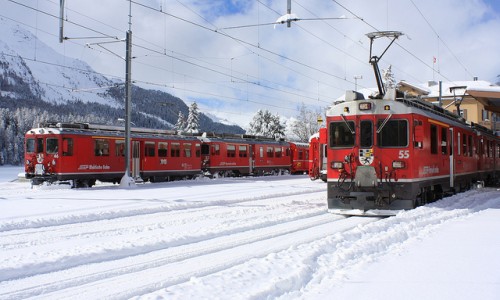 stazione ferroviaria di st. moritz