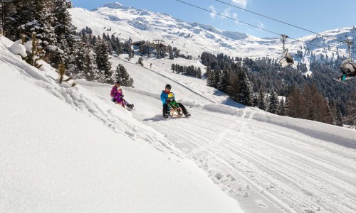 Pista da slittino di sei chilometri a Hochzeiger Pista da slittino di sei chilometri a Hochzeiger