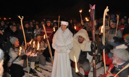 Rievocazione storica nel Carnevale di Cervinia Rievocazione storica nel Carnevale di Cervinia