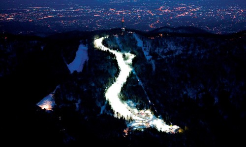 Sci notturno a Sljeme