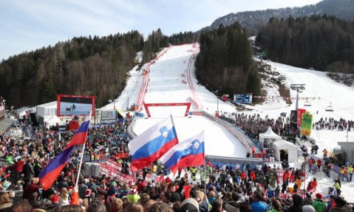 Kranjska Gora, la pista Podkoren Kranjska Gora, la pista Podkoren
