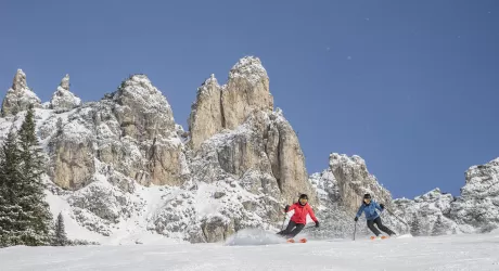 Il periodo migliore per sciare sulle Dolomiti