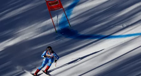 CORTINA - Goggia subito in forma, miglior tempo anche se con salto porta