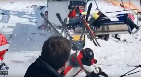 GUDAURI – Terribile incidente in seggiovia in Georgia, video