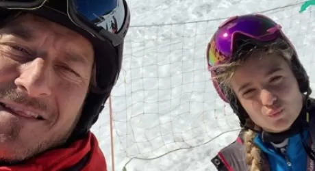 VAL GARDENA – Totti sugli sci a Ortisei