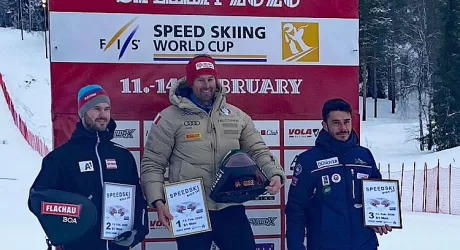 SALLA - Simone Origone, vittoria numero 45 nello sci velocità 