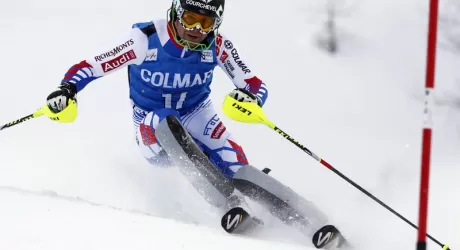 GRESSONEY - La nazionale francese di sci si allena sulla Leonardo David