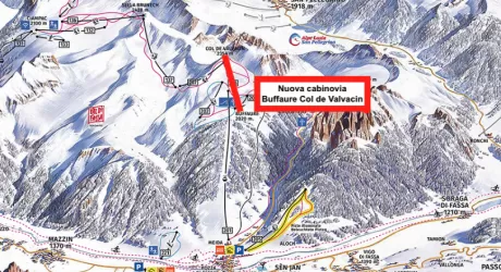 Val di Fassa, nuova cabinovia Buffaure - Col de Valvacin pronta per l'inverno 2026/2027