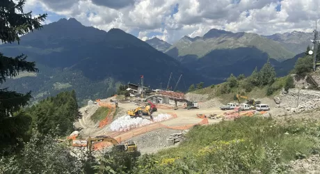 Pontedilegno: lavori nuova cabinovia Valbione - Corno d'Aola - Angelo, fotogallery
