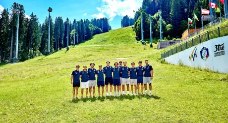 Canalone Miramonti, visita estiva degli azzurri