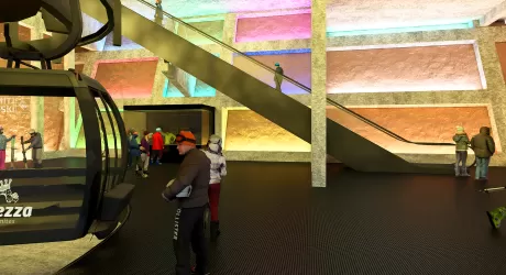  CAREZZA - La cabinovia König Laurin è quasi pronta, ecco come sarà la stazione sotterranea