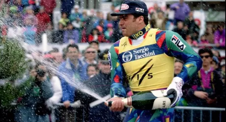 Alberto Tomba 25 anni fa vinceva la Coppa del mondo di sci