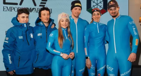 Ecco le tute EA7 per i Mondiali di sci