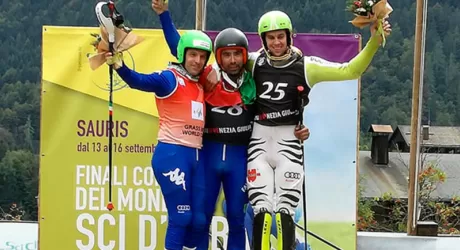 SCI D'ERBA - Edoardo Frau vince la sesta Coppa del mondo