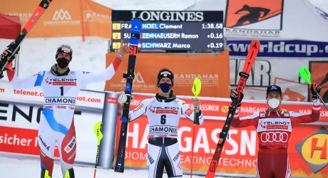 CHAMONIX - Noel vince lo slalom, Aerni, rimonta quasi perfetta