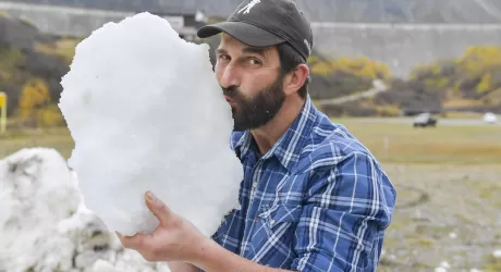 RIALE - Neve "riciclata" per aprire la pista da fondo già a ottobre, fotogallery
