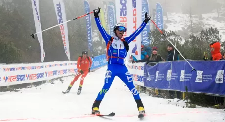 ALPAGO PIANCAVALLO - Damiano Lenzi oro nell'individuale di sci alpinismo
