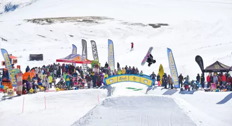 LIVIGNO - THE GUARDIAN, GRANDE RADUNO FREESTYLE NELL'AREA THE BEACH