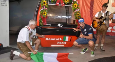 KITZBUEHEL - ECCO LA NUOVA CABINA DEDICATA A DOMINIK PARIS